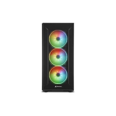 SHARKOON CASE ATX TG6M RGB 2XUSB 2.0, 2X