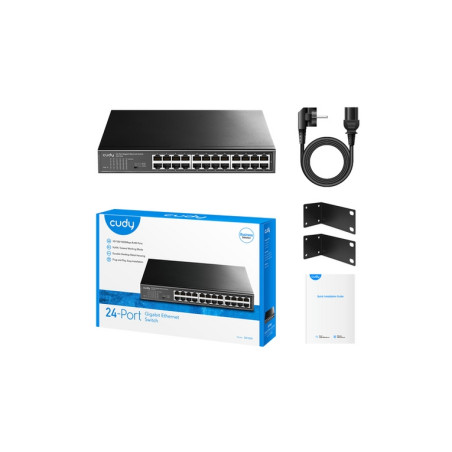 SWITCH 24PGIGABIT DESKTOP/RACK VLAN STEE