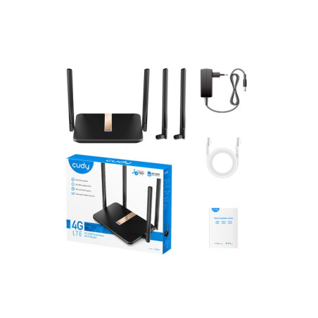 ROUTER AC1200 WIRELESS 4G 4P 10/100 2ANT