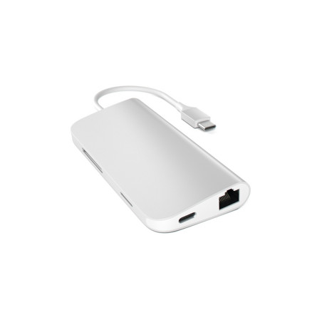 HUB DOCK TYPE C MULTIPORT 4K SILVER GIGA