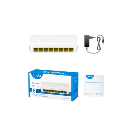 SWITCH 8P 10/100MBPS 5P FASTETH PLASTIC