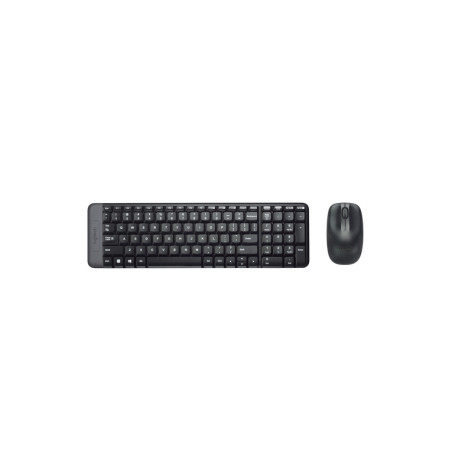 TASTIERA MK220 LOG WIRELESS+MOUSE NERA U
