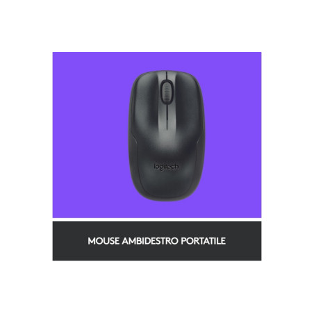 TASTIERA MK220 LOG WIRELESS+MOUSE NERA U