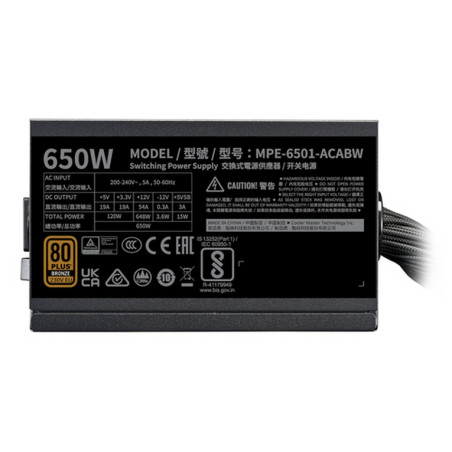 ALIMENTATORE 650W BRONZE 80+ NO MOD NO M