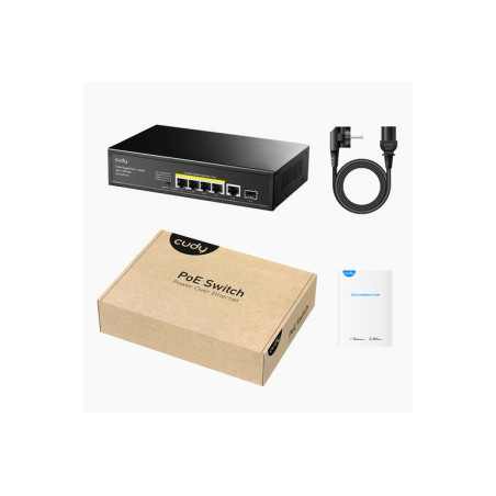 SWITCH 5P GIGABIT POE+ +1P SFP 120W