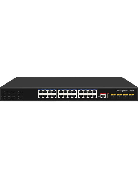 SWITCH 24P GIGABIT POE+ +4 10G SFP SLOTS