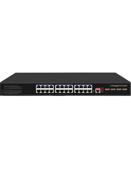 SWITCH 24P GIGABIT POE+ +4 10G SFP SLOTS